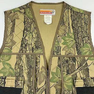 Vintage Winchester Camouflage Hunting Vest - Real Tree - Lightweight - Mens XL • $20