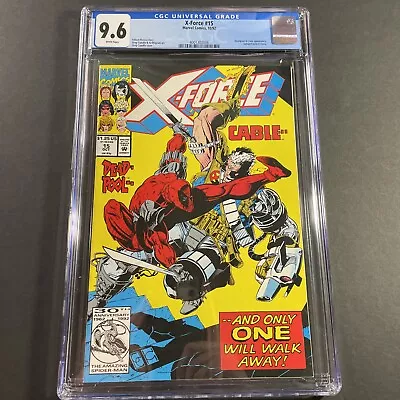 X-Force #15 CGC 9.6 Classic Deadpool Vs Cable Issue Marvel 1992 • $39.99