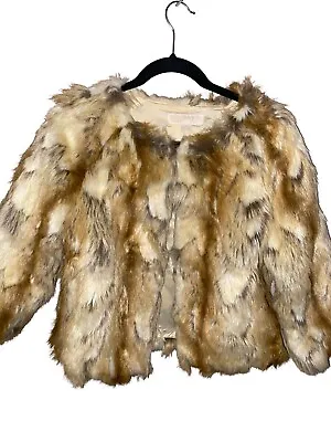 Beautiful Michael Kors Genuine Fur Coat. Waist Length With 3/4 Quarter Sleeves. • $64.99
