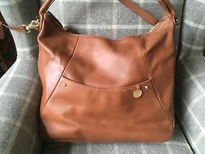 RRP £250 Pacapod Jasper Tan Leather Luxury Baby Change Bag Hardly Used • £69