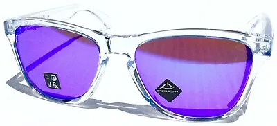 NEW Oakley Frogskins Clear Crystal Polished Violet PRIZM Iridium Sunglass 9013H7 • $146.88