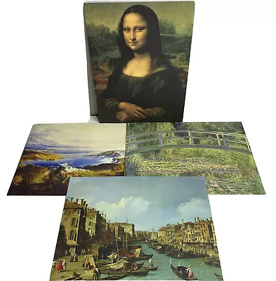 2008 Masterpiece Mona Lisa Print Approx 13.25 X10  And 3 Additional Masterpieces • $17.66