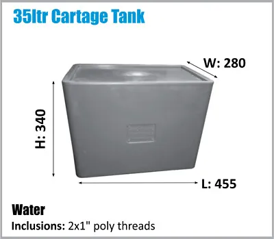 $149 • Buy Water Tank. 35ltr 4x4 Ute Compact Bpa Free Potable Water. Ask For Freight Price.