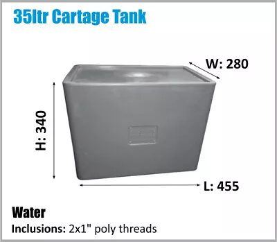 $174 • Buy Water Tank. 35ltr 4x4 Ute Compact Bpa Free Potable Water. Ask For Freight Price.