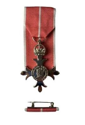 £37 • Buy Full Size Court Mounted MBE Military Medal & Pin Ribbon Bar