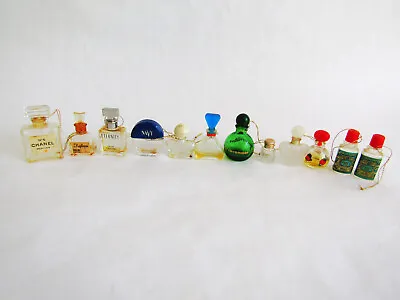 Vintage Miniature Perfume Bottles Chanel Eternity Replique Claiborne Lot Of 12 • $10