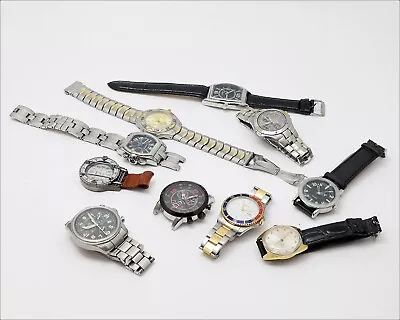 Lot Of 10 Men's Watches - Retro Modern - SEIKO WITTNAUER VICTORINOX And MORE • $200