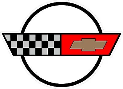 #2648 (1) 5.0  Corvette C4 Logo Emblem Decal Sticker LAMINATED  • $4.49