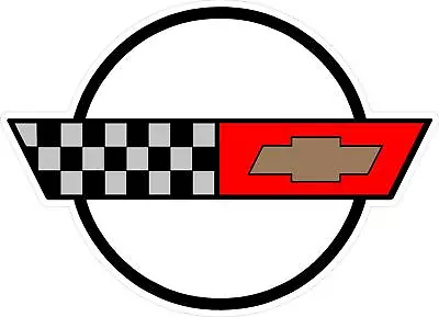 #4892 (2) 2.5  Corvette C4 Logo Emblem Decal Sticker LAMINATED  • $4.39