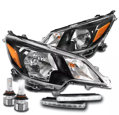 For 2021-2023 Mitsubishi Mirage G4 BE ES LE Black Headlights W/DRL+LED Bulbs New • $356.95