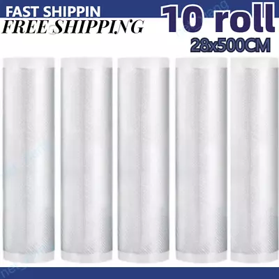 Food Vacuum Sealer Rolls Bags Vaccum Food Storage Saver Seal Bag Pack Embossed • $21.99