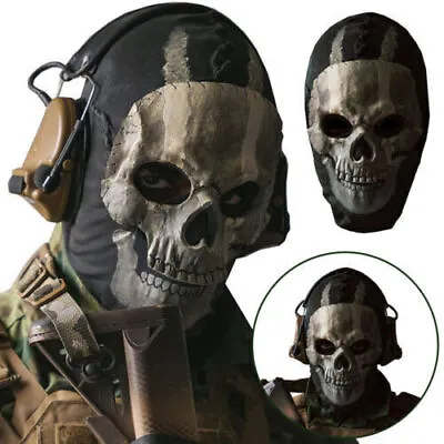 Call Of Duty Ghost Mask Adult Balaclava Hat + Skull Face Mask Cosplay Costume UK • £10.89