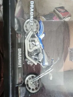 Dragnut Von Dutch Kustom Cycles Blue/Silver Motorcycle W/Case 1:18 • $10