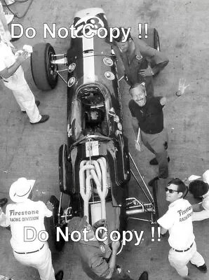 £3.20 • Buy Colin Chapman & Jim Clark Lotus 38/1 Indianapolis 500 1965 Photograph
