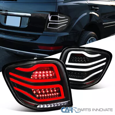 Fits 06-11 Mercedes Benz W164 ML-Class Black Full LED Tail Lights Brake Lamps • $237.95