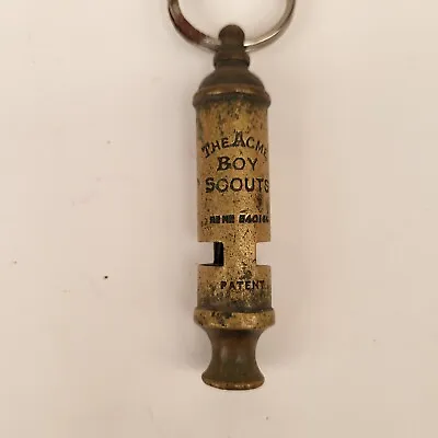 Antique Brass Original Vintage 1920’s Acme Boy Scouts General Service Whistle • $60.98