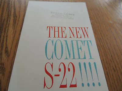 The New Comet S-22 1960 Sales Brochure • $9.99