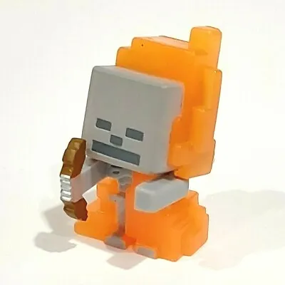 Minecraft Mini-Figures 1  Skeleton In Flames On Fire Ice Series Figure Mojang • $3