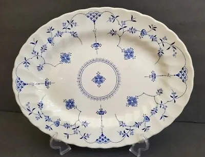 MYOTT Finlandia Denmark Cobalt Blue Daisies Platter Made England • $34.94