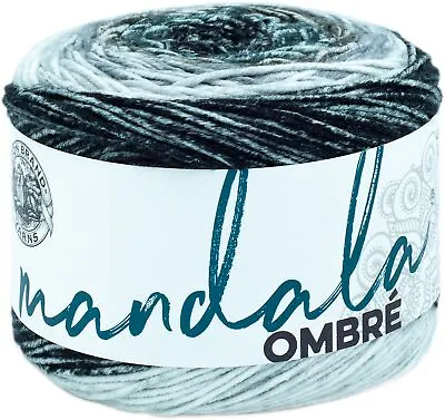 3 Pack Lion Brand Mandala Ombre Yarn-Cool 551-201 • £25.30
