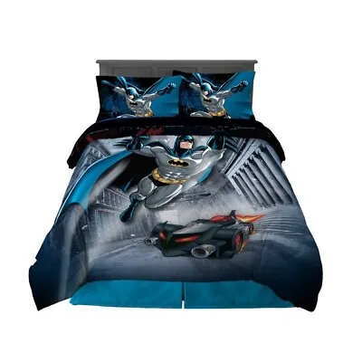 Super Hero Batman Sheets And Comforter Full 5pc Teen Boy's Kid's Bedding Set • $103.99