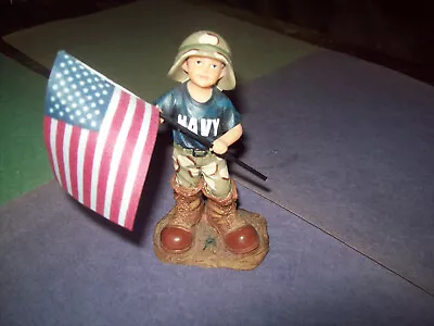 American Heroes- Lit Navy Recruit  Figurine By Vanmark Rare • $39.99