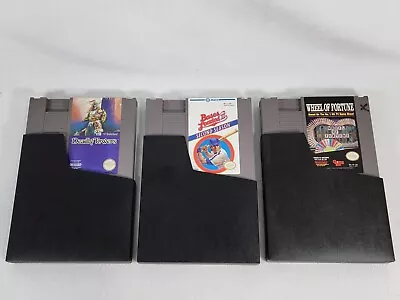 NES Lot Of 3 Games Deadly Towers Bases Loaded 2 Wheel Of Fortune Nintendo Tested • $19.99