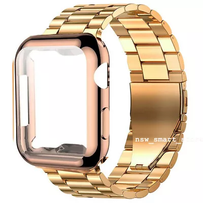$18.99 • Buy Metal 41/45mm For Apple Watch Series 8 7 6 5 4 3 2 SE 2 IWatch Strap Band Case