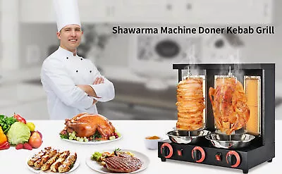 Doner Kebab Gyro Rotisserie Oven Grill Gas Commercial Vertical Shawarma Machine • $208.03