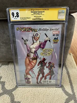 Gwenpool Holiday Special 1 Midtown Variant CGC 9.8 SS J. Scott Campbell Deadpool • $119.99