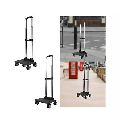 Luggage Cart Folding Luggage Cart With Wheels For Hiking Travel Office Use • $89.47