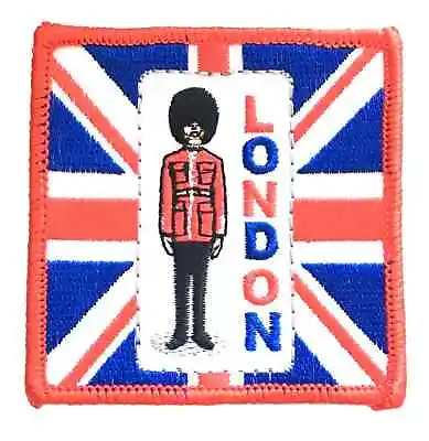 London Guardsman Sentry On Union Jack Embroidered Sew On Patch (A526) • £7.99