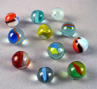 11 Vintage Agate Cats Eye Catseye Glass Marbles Comet Tri-lite Vitro Lot B • $12.99