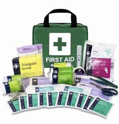 LEWIS-PLAST Premium First Aid Kit For Home Car Holiday And Workplace 90 Pieces • £12.34