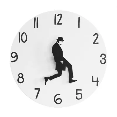 New Comedian Home Decor British Comedy Silent Ministry Of Silly Walk Wall Clock • $34.82