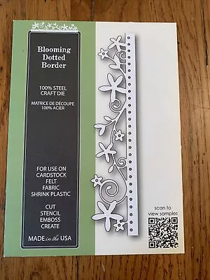 $8.50 • Buy “New” Poppy Stamps Cutting Dies “Blooming Dotted Border” 1729