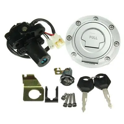 Motorcycle Refit Electrical Ignition Switch Fuel Gas Cap Cover Seat Lock Key ×1 • $56.69
