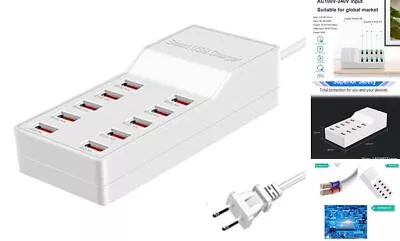  USB Charger Station10-Port 50W/10A Multiple USB Charging StationMulti Ports  • $20.72