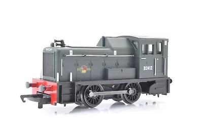 Hornby OO Gauge - R2188 BR Green 0-4-0 Diesel Shunter D2412 - Boxed • £34.95