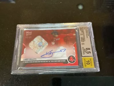 2021 Topps Now Base Relic Auto /10 Xander Bogaerts Red Sox Auto #2 UNIFORM BGS • $700