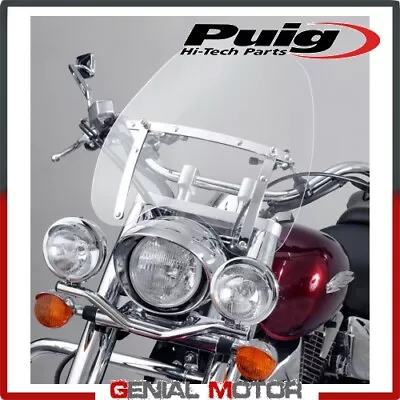 Puig Windshield Transparent 2003w Kawasaki Vn 2000 Classic 2004 / 2010 • $92.91