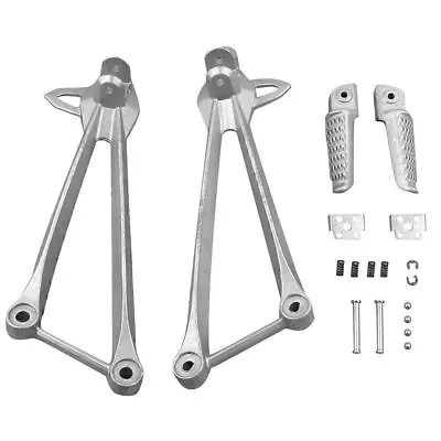 Racing Bike Rear Footpeg Foot Rest Set For Kawasaki Ninja ZX6R 09-17 ZX10R 08-10 • £38.59