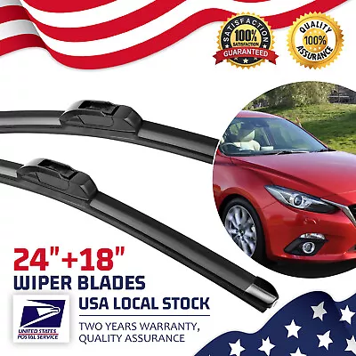 Set Of 24 +18  OEM Genuine Front Windshield Wiper Blades For Mazda 6 2009-2017 • $12.99