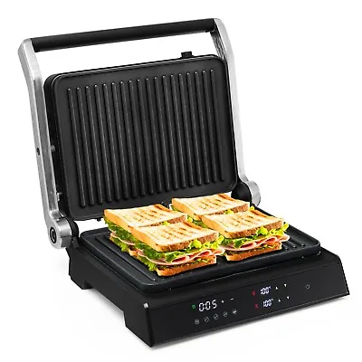 £74.99 • Buy Electric Panini Press Grill 4-Slice Sandwich Maker W/ Non-Stick Coated Plates