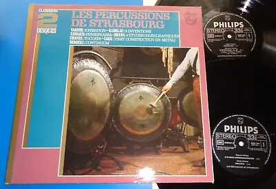 $24 • Buy Les Percussions De Strasbourg VARESE/XENAKIS/CHAVEZ/CAGE - Philips 2 LP 6718 040