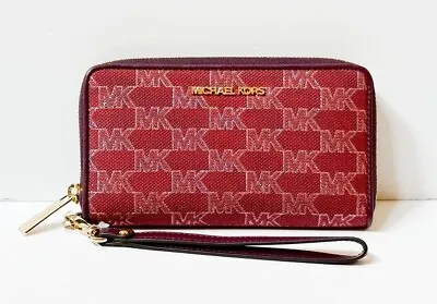 Michael Kors Jet Set Travel Multifunction Flat Large Phone Case Wallet • $65