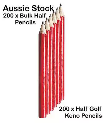 New 200 X Bulk Half Pencils - Golf Scorecard Pencils Wholesale Mini Keno Pencils • $38