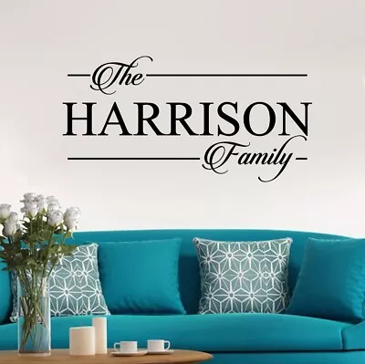 Family Name Personalised Wall Art/Window Sticker/Decal • £9.99