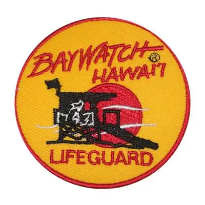 Baywatch Hawai Life Guard Embroidery Iron On Sew On Patch For Clothes 7.5cm • $8.56