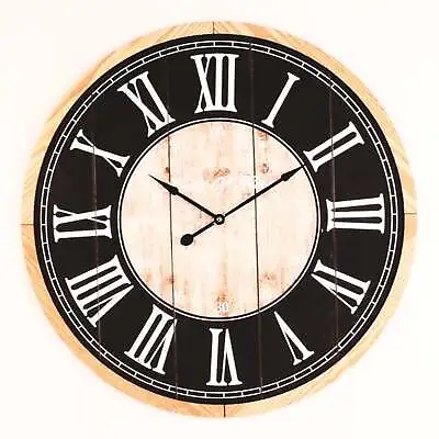 Black Oak 60Cm Wall Clock • £43.99